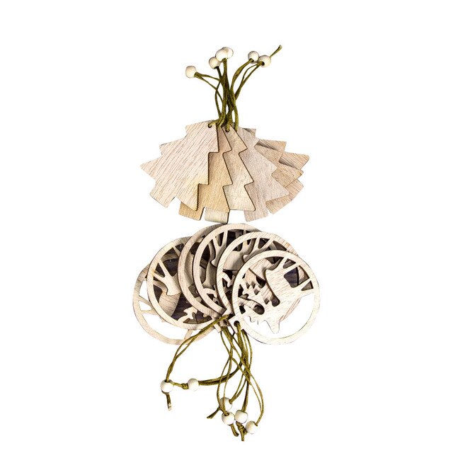 Holz-Weihnachtsanhänger - Vielfältige Designs für festliche Dekoration