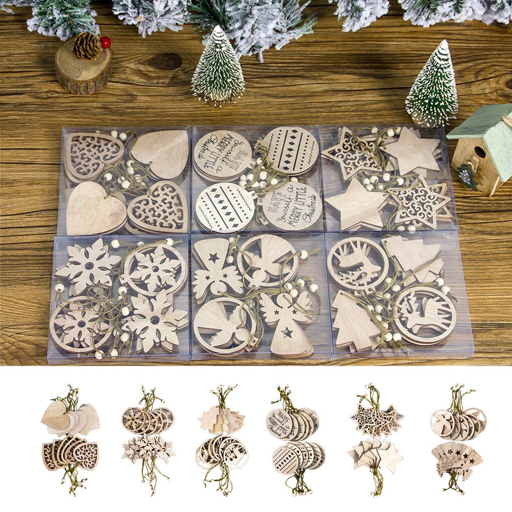 Holz-Weihnachtsanhänger - Vielfältige Designs für festliche Dekoration