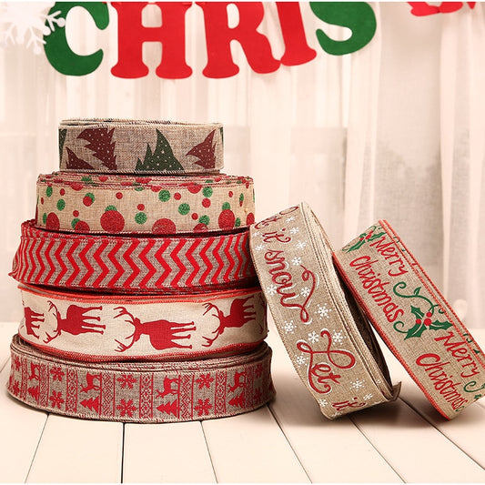 Vielfältige Leinen Weihnachtsschleifenbänder - Hochwertige Dekorationen