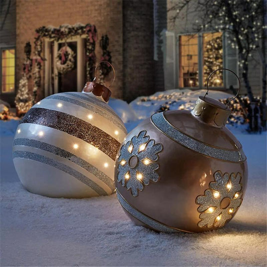 Weihnachtsdekorationsball, 60cm, Aufblasbar, Outdoor PVC
