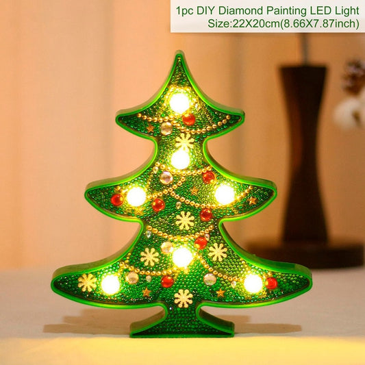 LED Weihnachtsbaum & Schneemann - Weihnachtsdekor für Zuhause