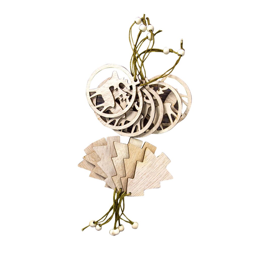 Holz-Weihnachtsanhänger - Vielfältige Designs für festliche Dekoration
