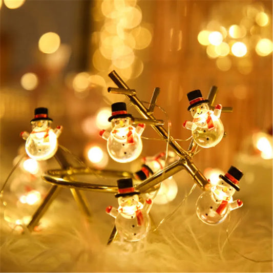 LED Weihnachtslichterketten - Santa Claus, Schneeflocke & Baum
