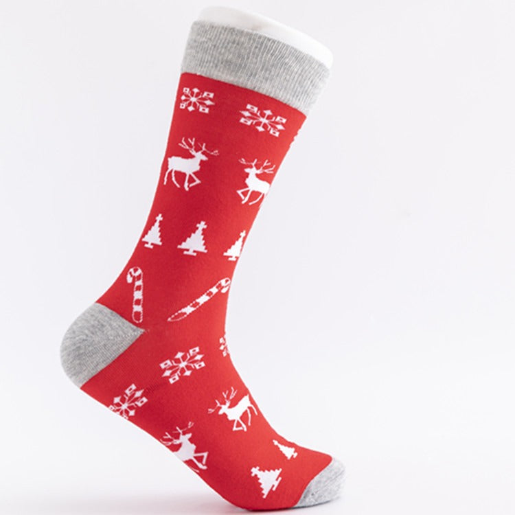 Modische Bunte Weihnachtssocken - Baumwollsocken für Herren und Damen