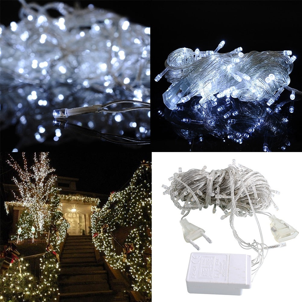 Romantische 10m LED Lichterkette - Weihnachts- & Neujahrsdekoration, 100 LED